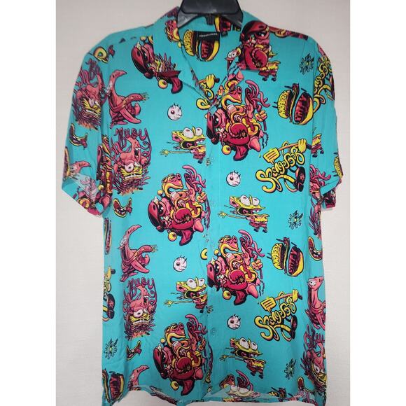 Sponge Bob and Patrick button-up shirt Men's size medium - Picture 3 of 6